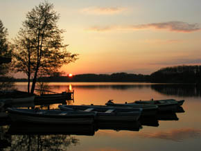 Solnedgang ved Bistensee