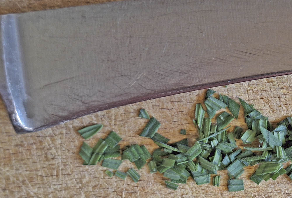 Hakkede lavendelblade