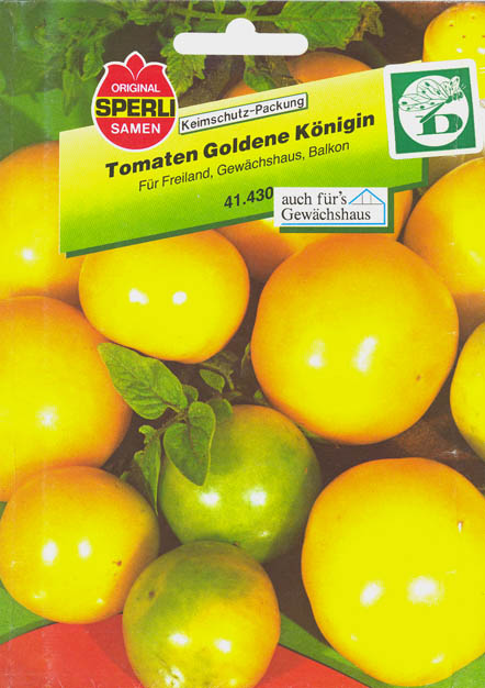 Tomat, Goldene Knigin, Solanum lycopersicum</i> L<i>