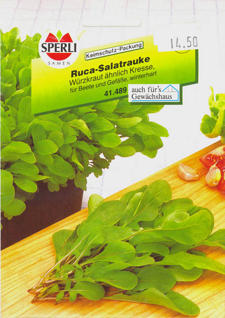 Salatsennep, Rucola, Rucola, Eruca sativa