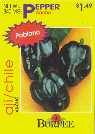 Chilipeber, Ancho, Capsicum annuum </i>L.<i>