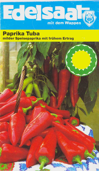 Peberfrugt (Spansk peber), Tuba, Capsicum annuum </i>L.<i>