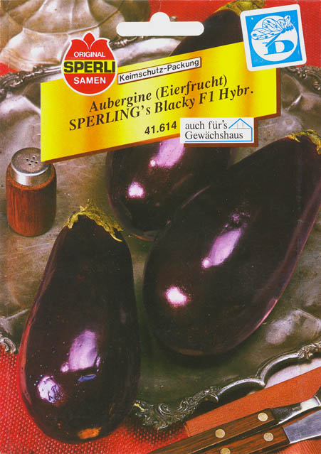 Aubergine, Blacky F1, Solanum melongena </i>L.<i>