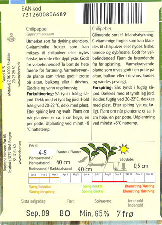 Chilipeber, Piment dEspelette, Capsicum annuum </i>L.<i>